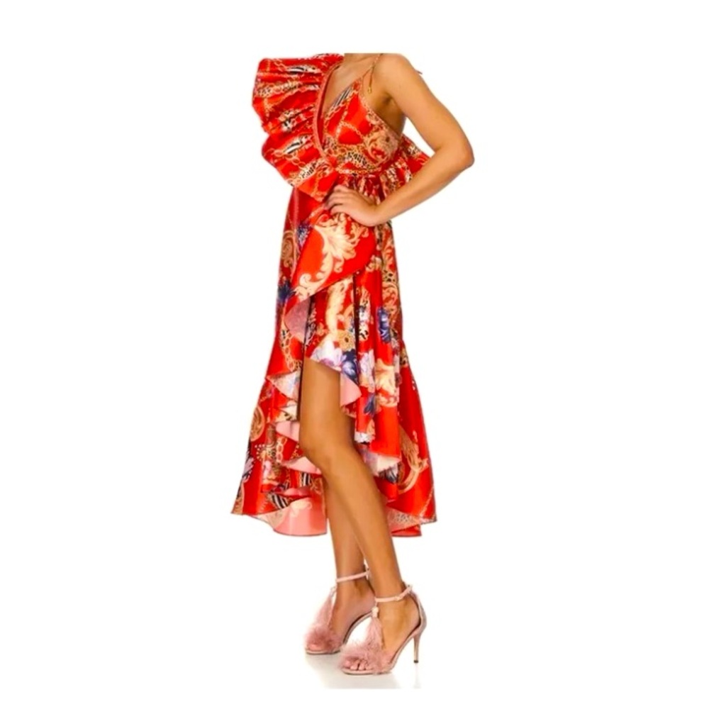 NWT Camilla Prima Donna one-shoulder ruffle dress red medium SOLD OUT